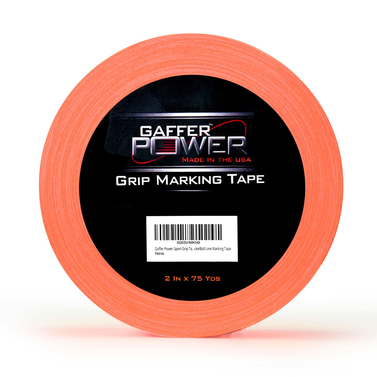 Professional USA Made PickelBall Line Marking Tape and grip tape, 2 Inch x 75 Yds, Fluorescent Orange