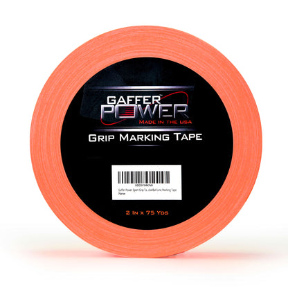 Professional USA Made PickelBall Line Marking Tape and grip tape, 2 Inch x 75 Yds, Fluorescent Orange