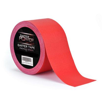 Gaffer Power Gaffer Tape, 3inches X 30 Yards, Red