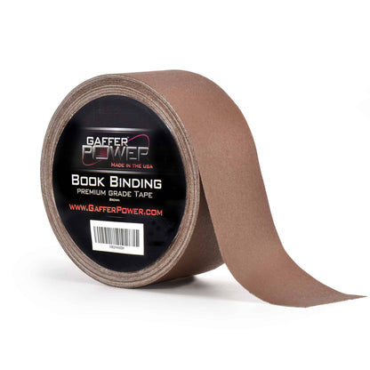 Bookbinding Tape | Cloth Book Repair Tape | Brown | USA Quality | 2 in X 15  Yds | by Gaffer Power