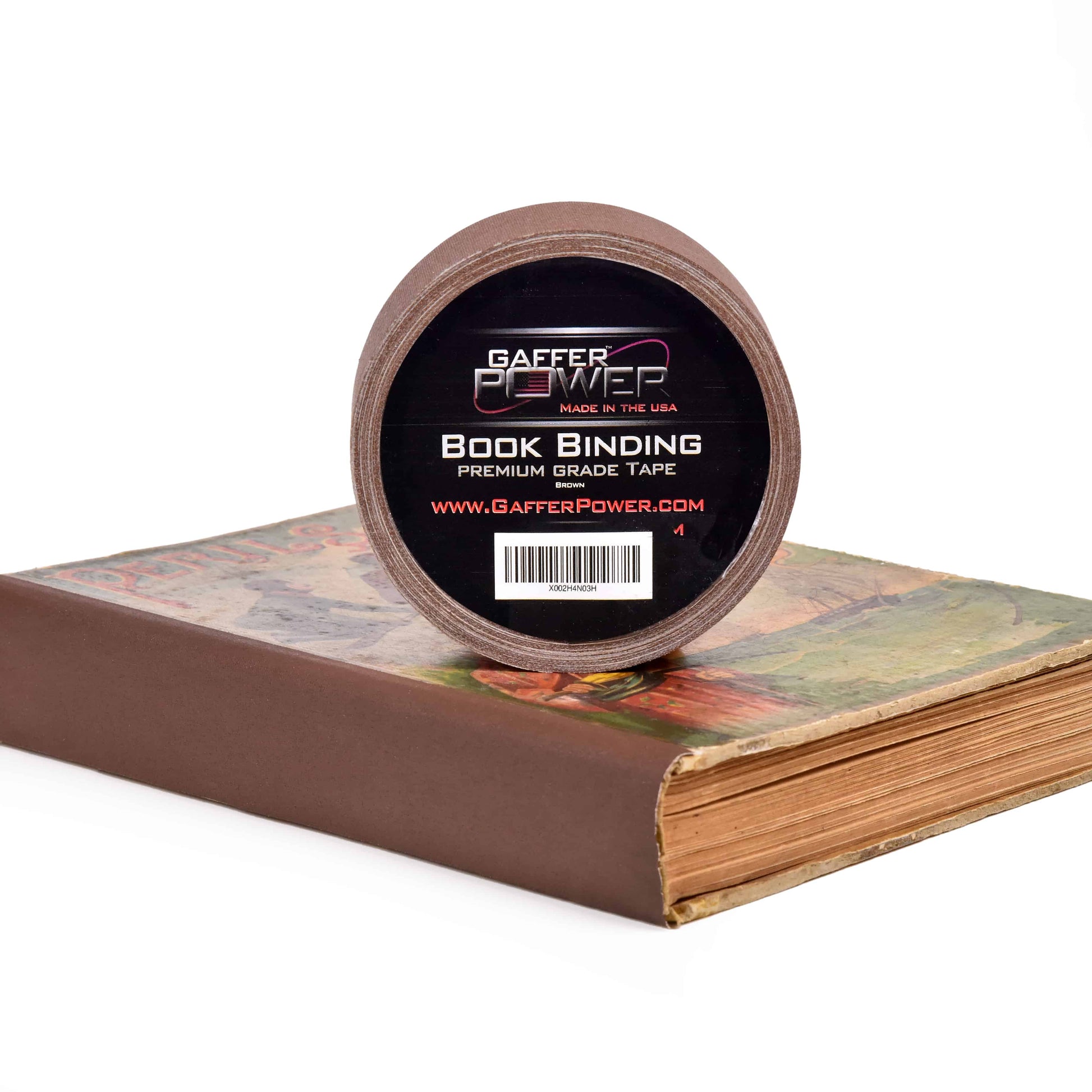 Brown Fabric Book Repair Tape, 1 Roll