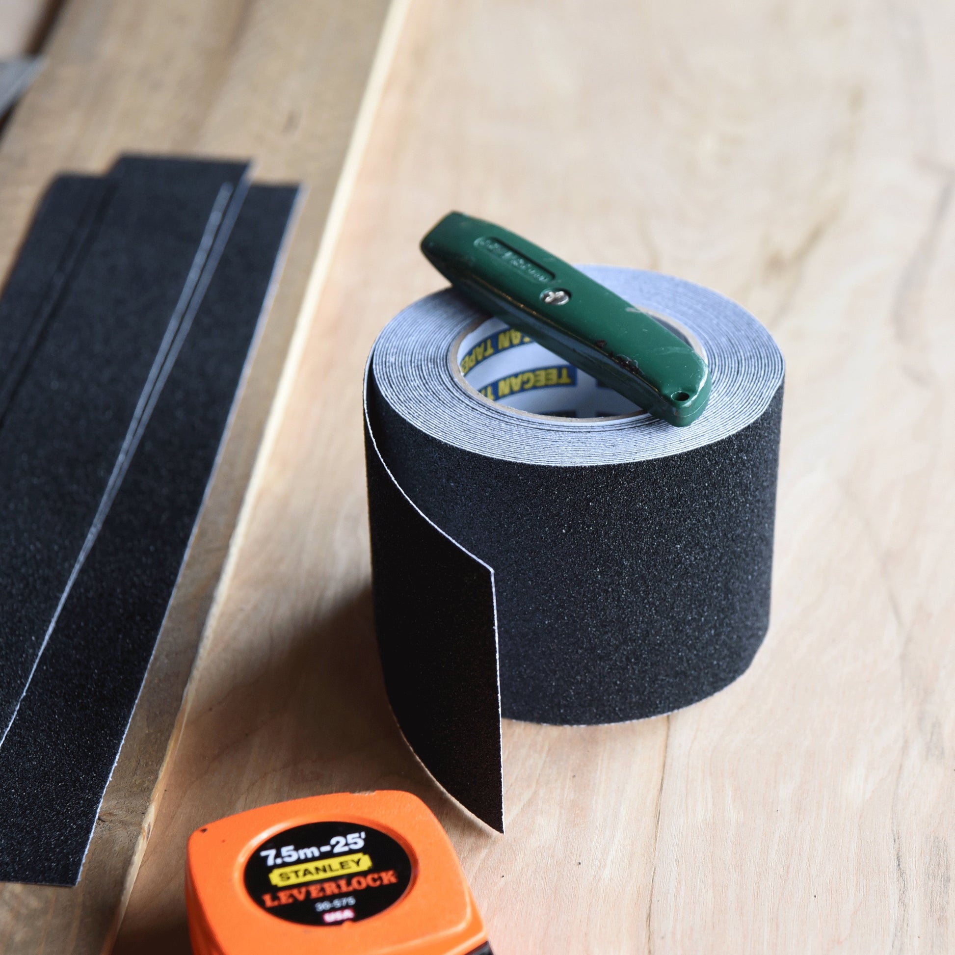 Black Anti Slip Tape, 4 Inches x 30 Feet, 80 Grit Black – Gaffer Power