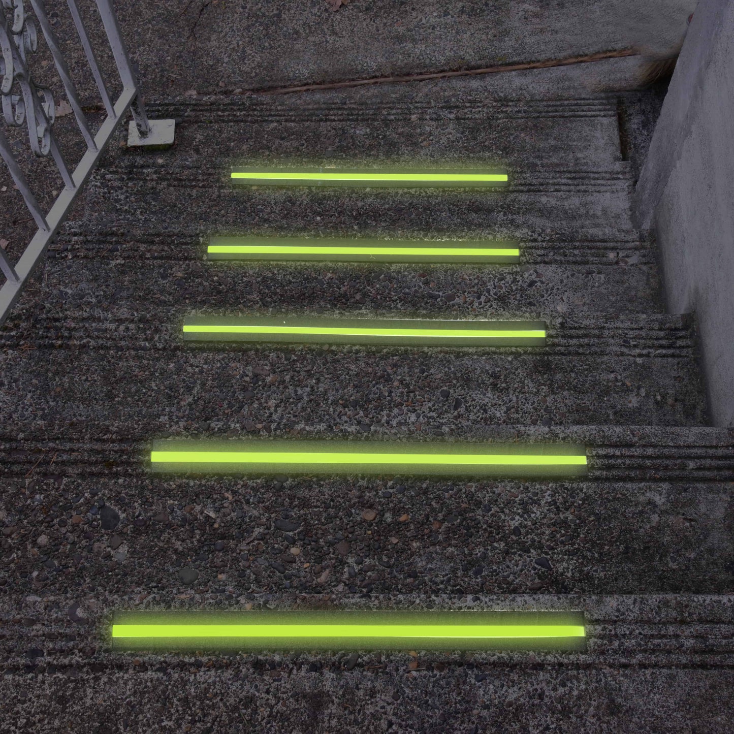 Anti Slip Tape Grip & Friction Tape, Black, with Glow in The Dark Strip - 2 in x 30 Ft