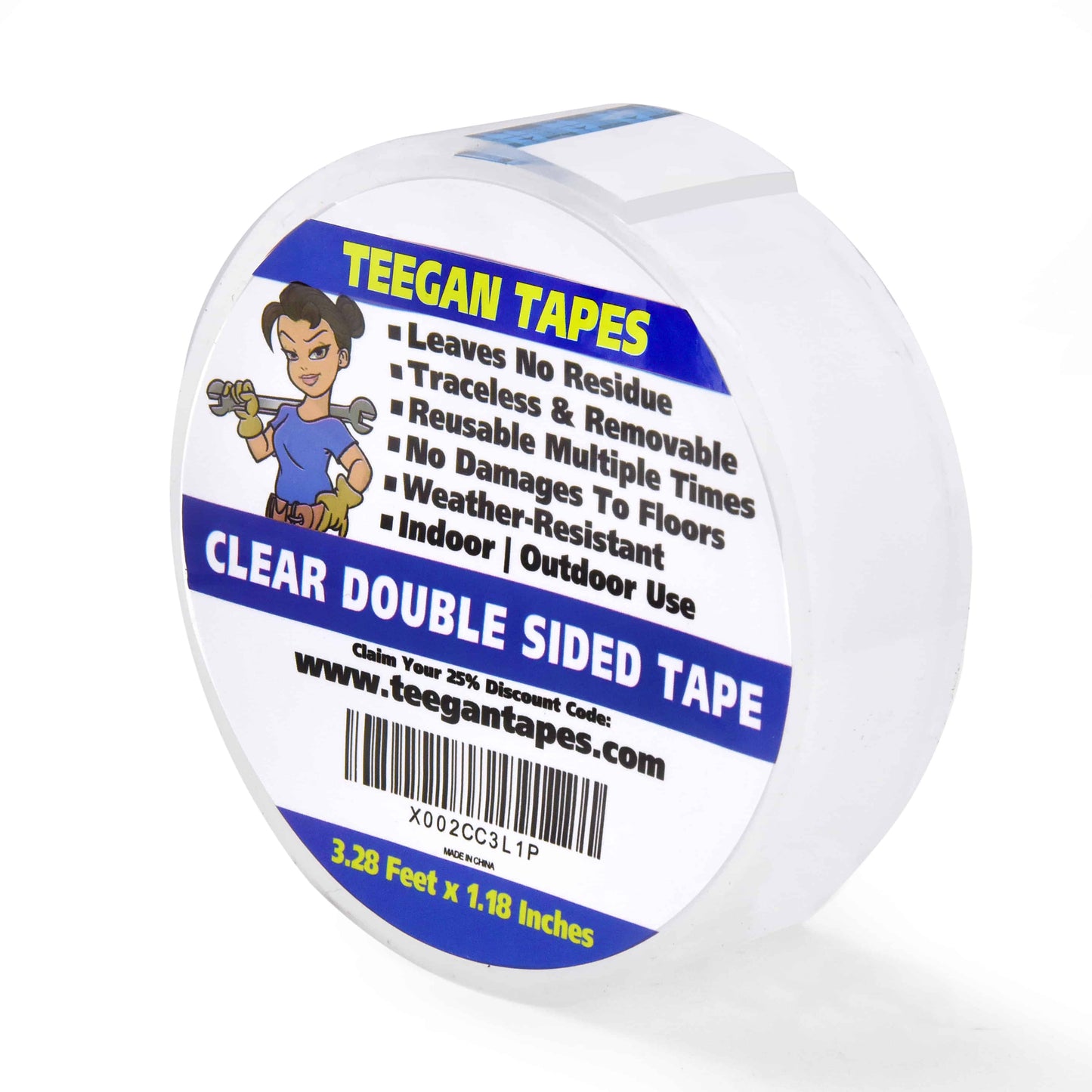 FRCOLOR 5 Sheets Double Sided Tapes Clear Duct Tape Double-Sided Tape Heavy  Duty Clear Tape Heavy Duty Tape Double Face Tape Heavy Duty Duct Tape  Doublesided Tape One Sheet Nail Plastic 
