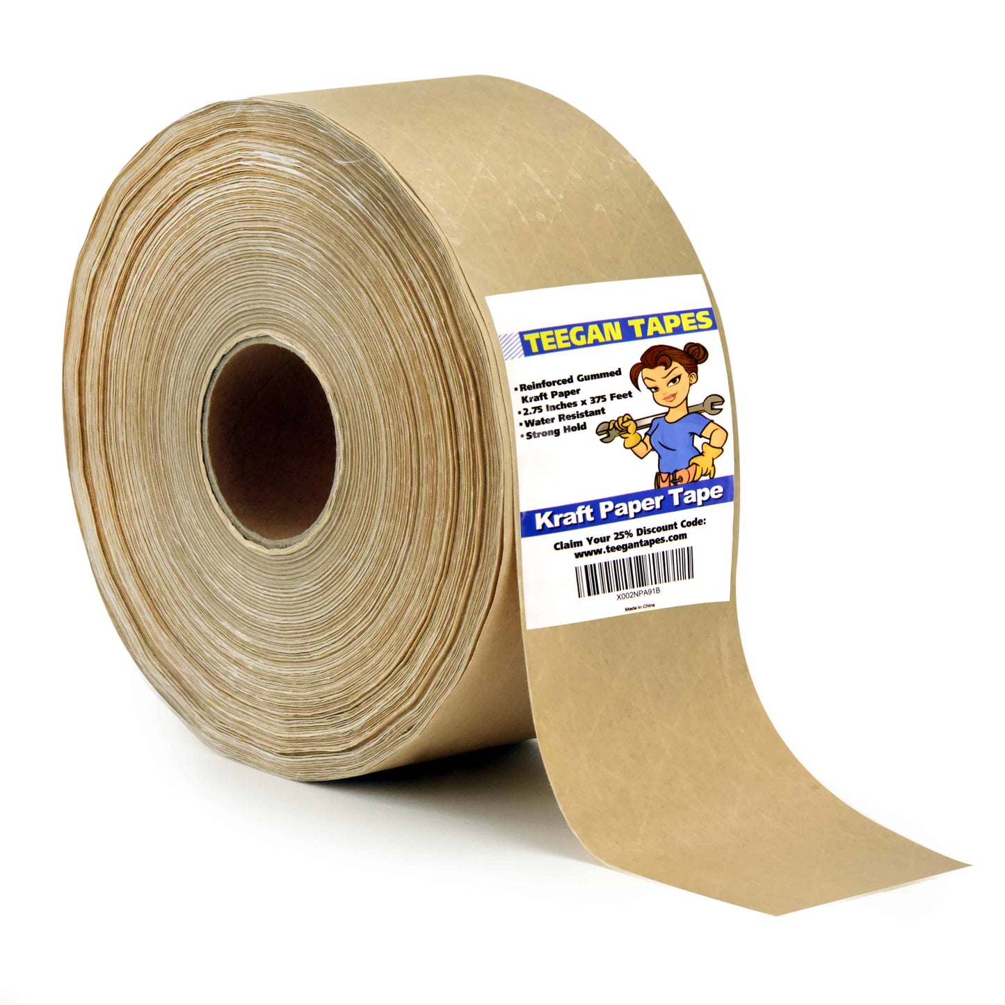 Wrapemo Brown Packing Tape, Kraft Paper Tape Brown Gummed Tape, 6 Roll –  WrapaholicGifts