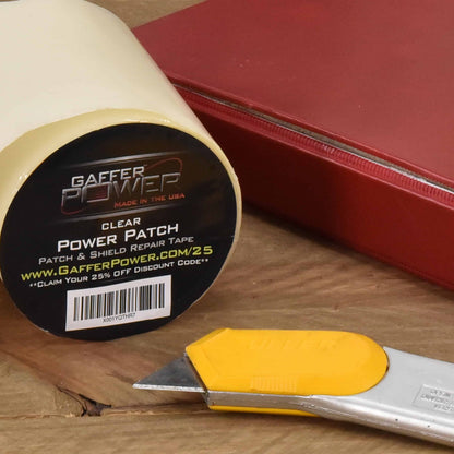 Patch & Shield Power Tape Clear - All Weather Patch Tape - 4" X 5 ft
