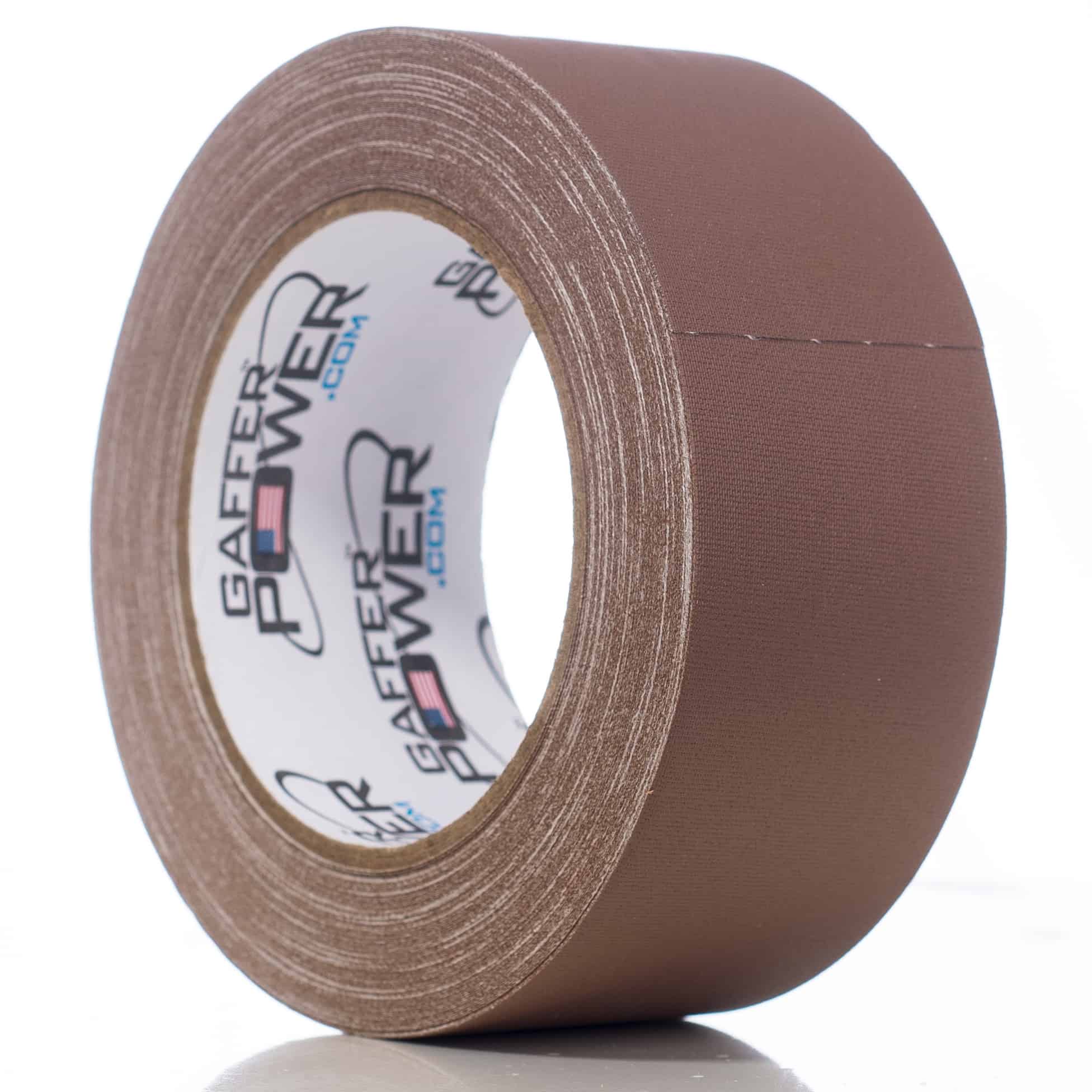 Real Premium Grade Gaffer Tape by Power Made in The USA Brown 2 inch x 30 yds Heavy Duty Gaffers Multipurpose Better Than Duct
