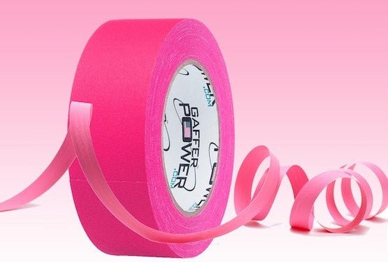 Gaffer Power Gaffer Tape, 2 inch x 30 Yards - Fluorescent Pink