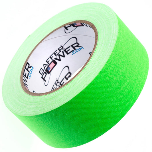 Gaffer Tape, 2 Inch x 30 Yards - Fluorescent Green