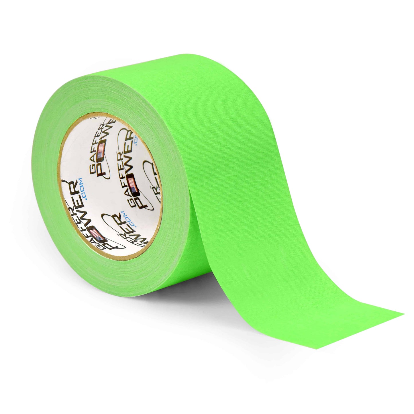 Real Professional Premium Grade Gaffer Tape Made in The USA - Heavy Duty Gaffers Tape - Non-Reflective - Multipurpose - Fluorescent Green, 3 Inch X 30 Yards