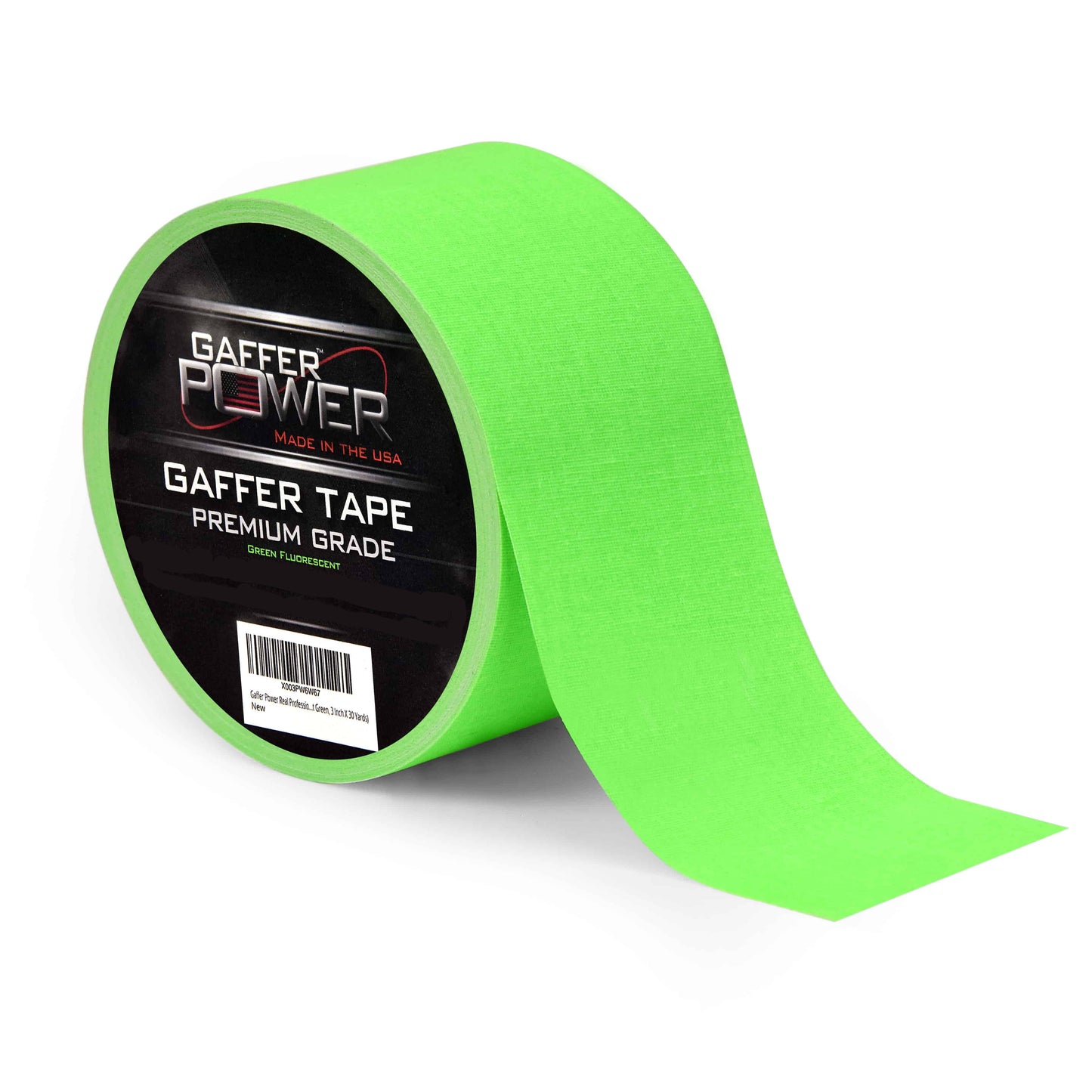Gaffer Power Gaffer Tape, 3inches X 30 Yards, Red