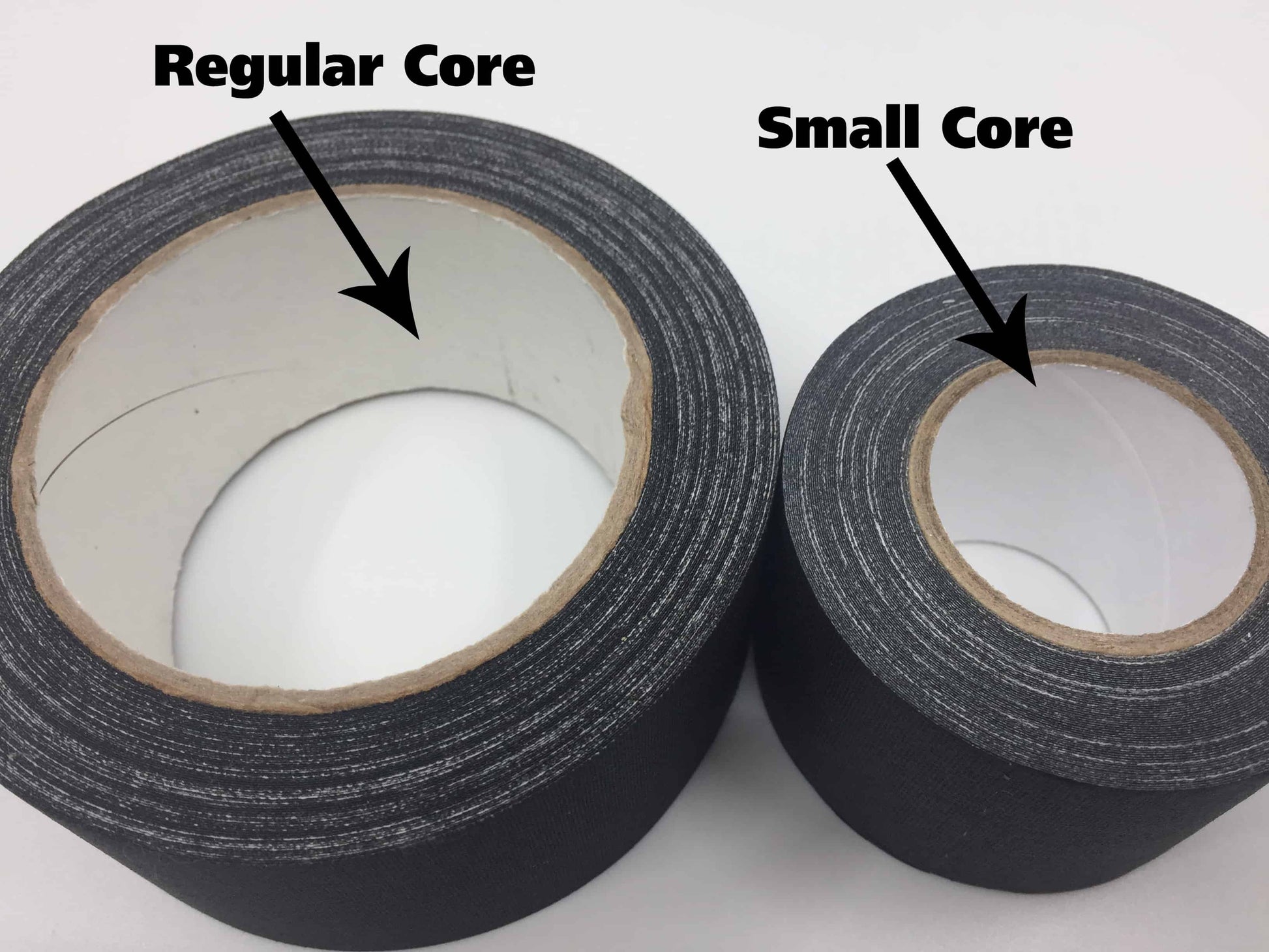 black gaffers tape, black small core gaffers tape, pocket size gaffer tape
