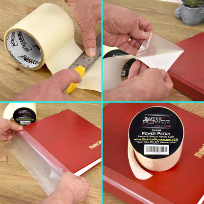 Patch & Shield Power Tape Clear - All Weather Patch Tape - 4" X 5 ft