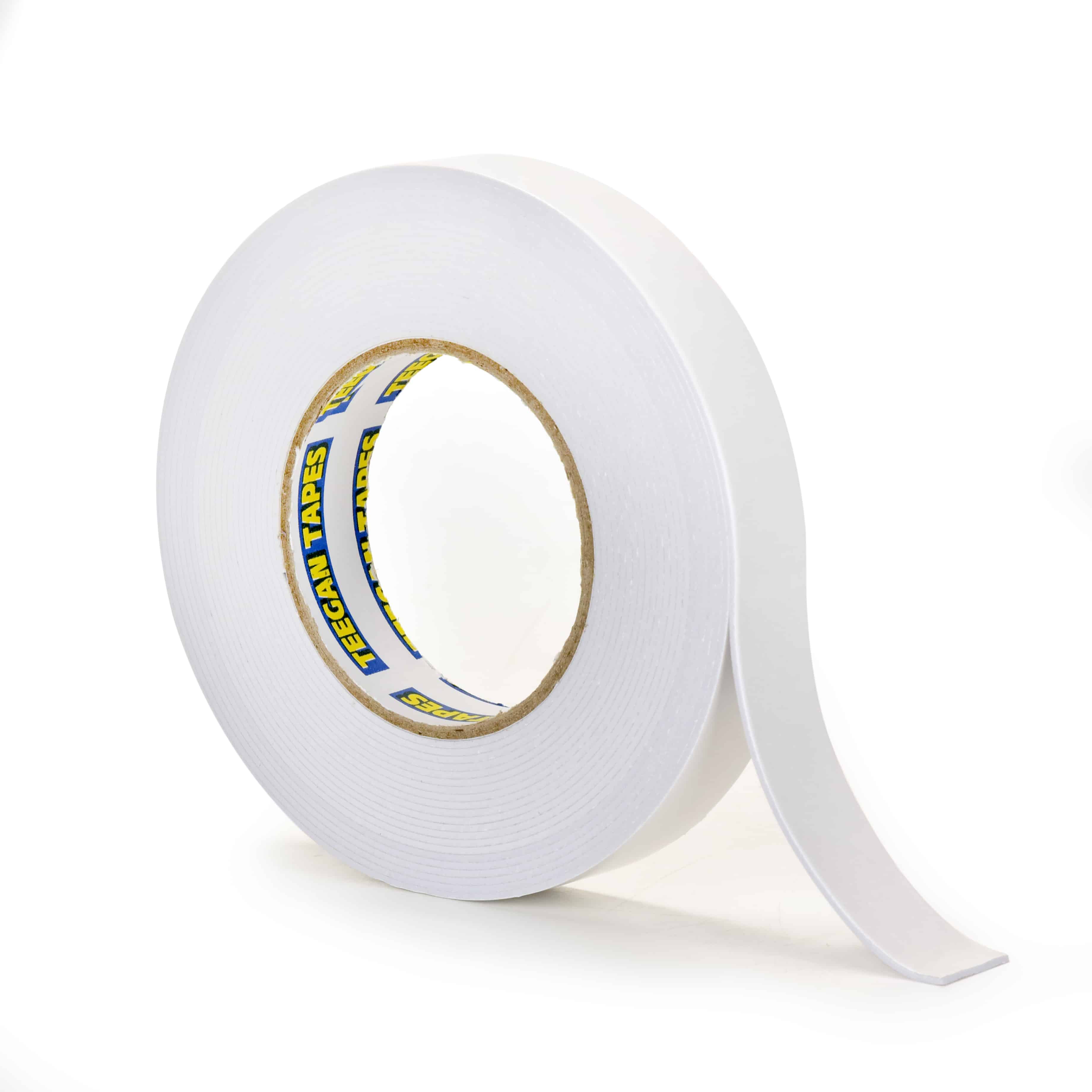 Double Sided White PE Foam Tape, Outdoor and Indoor Use, 1-inch x