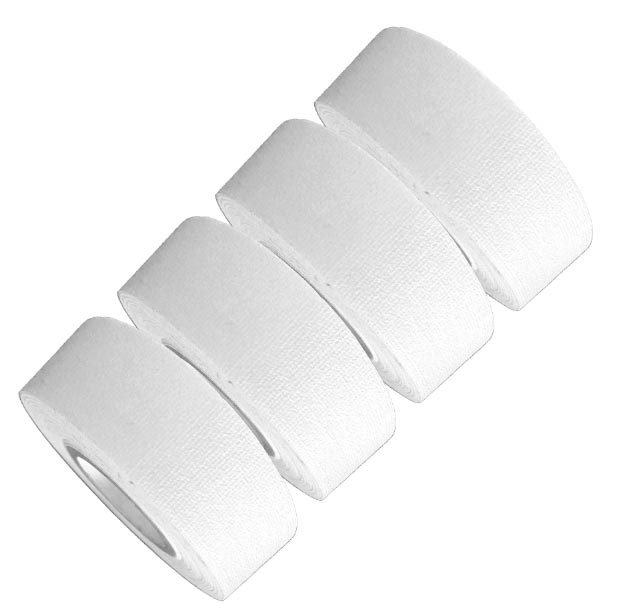 4-Pack Micro Rolls - White 1 Inch x 8 Yards