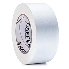 Gaffer Tape Premium Grade, Non-reflective Residue-free Matte Cloth Fabric,  2 inch x 30 yards by Vertall - White